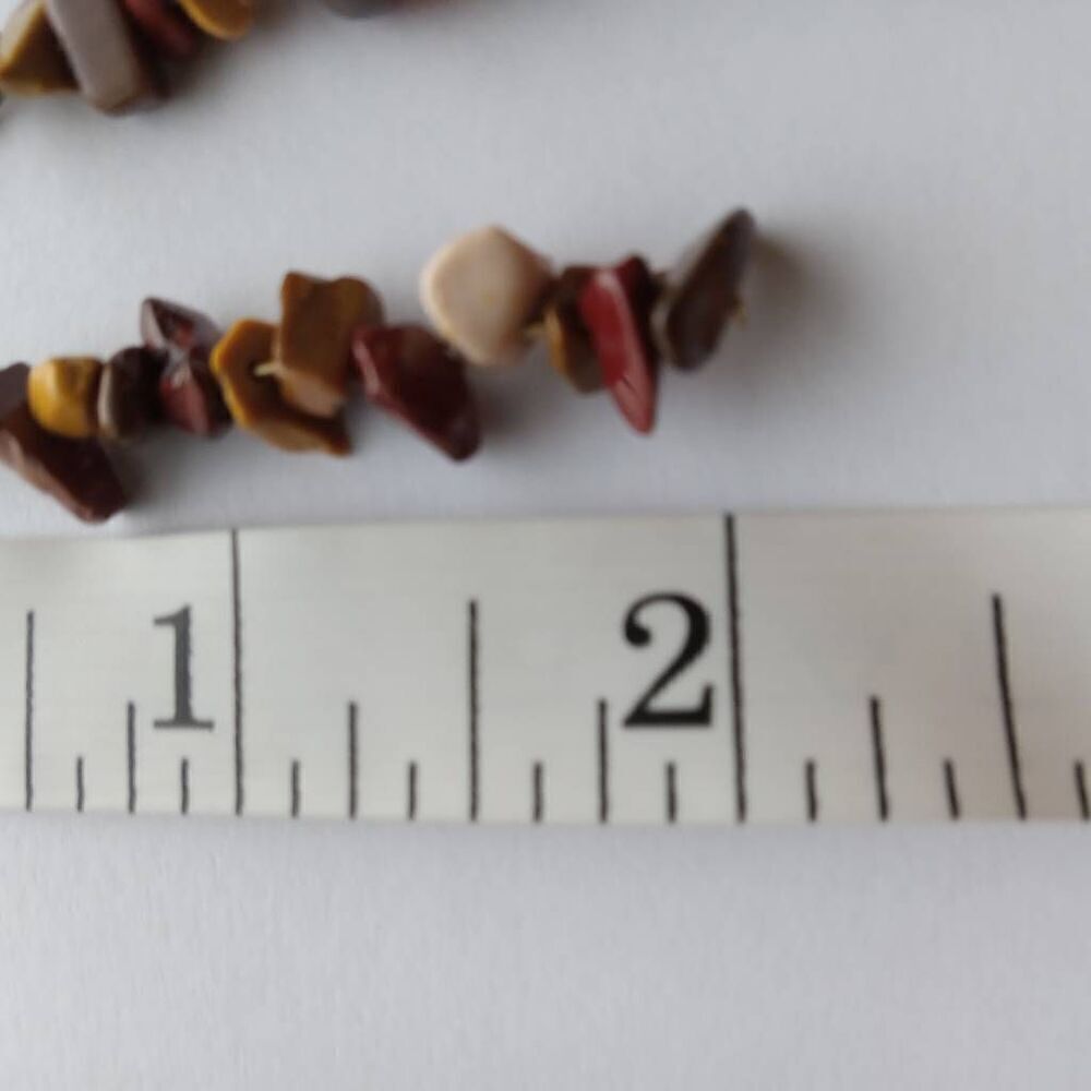 Mookanite stone chip earrings - Picture 4 of 4